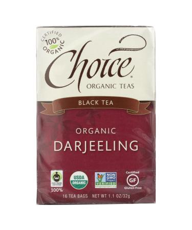 Choice Organic Teas Darjeeling Tea - 16 Tea Bags - Case of 6