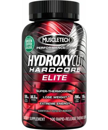MuscleTech Hydroxycut Hardcore Elite - Not Flavored - 100 Capsules