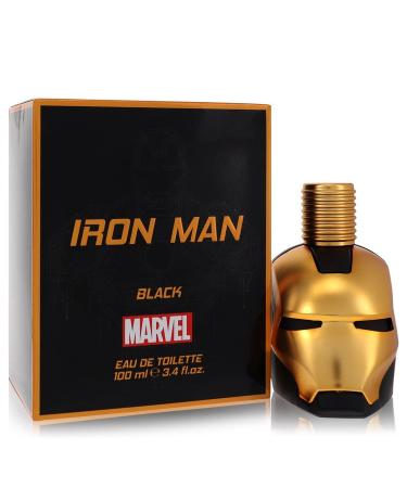 Iron Man Black by Marvel Eau De Toilette Spray 3.4 oz for Men