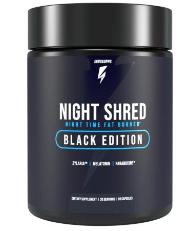 Inno Supps Night Shred BLACK Edition Night Time Fat Burner - 90 Capsules