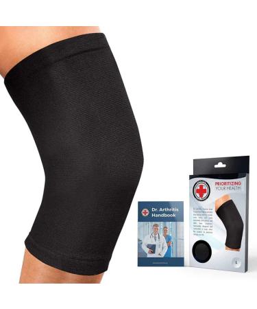 KNEE COMPRESSION Large Black 1 Sleeve