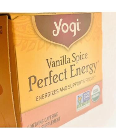 Yogi Tea - Vanilla Spice Perfect Energy Tea (4 Pack) - Energizes and Supports Focus with Assam Black Tea and Ginger Root - Contains Caffeine - 64 Tea Bags 16 Count (Pack of 4) - Buy Online on GoSupps.com