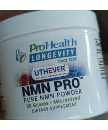 ProHealth Longevity Pure NMN Pro Powder 15 Grams - Uthever Brand - Worlds Most Trusted, Ultra-Pure, stabilized, Pharmaceutical Grade NMN to Boost NAD+, Used in Human Clinical Research Trials