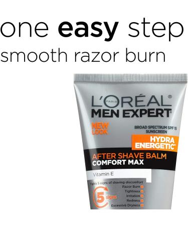 L'Oreal Paris Men Expert Hydra Energetic Aftershave Balm with Vitamin E - 3.3 fl oz | Revitalize Your Skin Shop Internationally - Buy Online on GoSupps.com