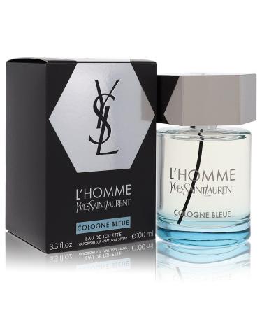 L'homme Cologne Bleue by Yves Saint Laurent Eau De Toilette Spray 3.4 oz for Men