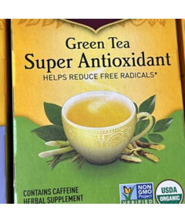 Yogi Tea - Green Tea Super Antioxidant (4 Pack) - Supports Overall Health with Licorice Root Lemongrass and Jasmine - Contains Caffeine - 64 Organic Green Tea Bags 16 Count (Pack of 4) - Buy Online on GoSupps.com
