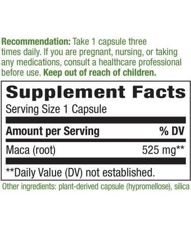 Nature's Way Maca Root Capsules - 100 Count for Energy & Hormonal Balance - Buy Online on GoSupps.com