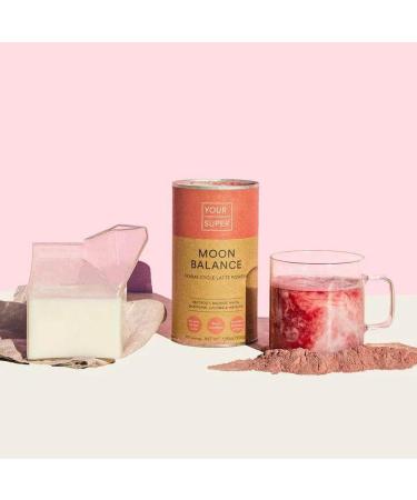 Your Super Moon Balance Superfood Powder Natural Hormone Balance for Women Plant-Based Menopause Support & PMS Relief with Organic Maca Baobab Hibiscus Shatavari & Beetroot Powder (40 Servings) 200 g (Pack of 1)