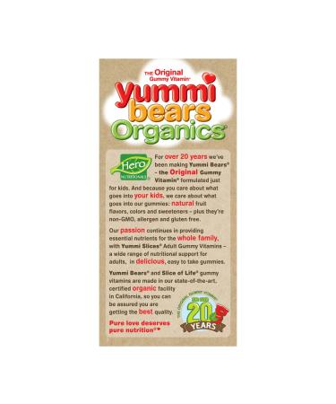Yummi Bears Organic Complete Multivitamins - 90 Gummies by Hero Nutritionals - Buy Online on GoSupps.com