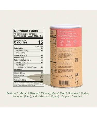 Super Moon Balance Superfood Powder - Hormone Balance & Menopause Support for Women - Organic Maca, Baobab, Hibiscus & Shatavari - 200g (40 Servings) - Buy Online on GoSupps.com