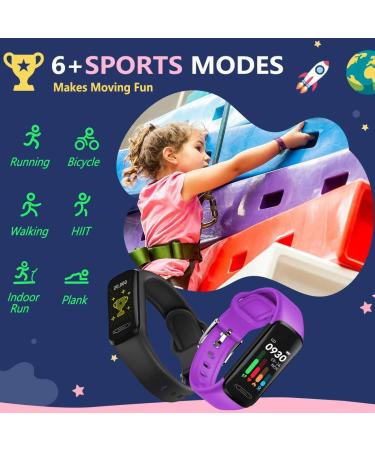 MorePro Kids Fitness Tracker for Girls Boys with Blood Oxygen Monitor  Body Temperature DIY Screen Smart Watch with Heart Rate Sleep Monitor  SpO2 IP68 Waterproof Pedometer. - Buy Online on GoSupps.com