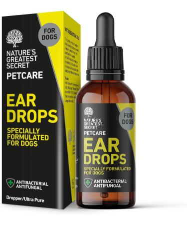 Natures Greatest Secret Antibacterial Ear Drops for Dogs Soothes Cleans & Protects with Colloidal Silver & Essential Oils 30ml Single - Buy Online on GoSupps.com