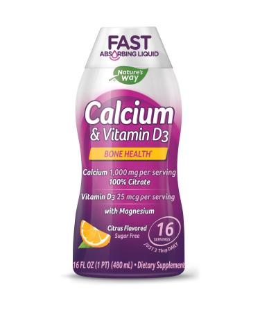 Nature's Way Calcium & Vitamin D3 Citrus Flavored 16 fl oz (480 ml)
