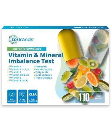 5Strands Nutrition Test, 80 Vitamins, Minerals, Amino Acid Imbalances Tested, Accurate Hair Analysis, Health Results in 5-7 Days, Diet & Lifestyle Wellness - Buy Online on GoSupps.com
