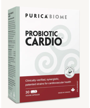 PURICA Probiotic Cardio Formula 30 Vegan Capsules - Digestive Balance & Immune System Boost - Dietary Supplement for Men & Women