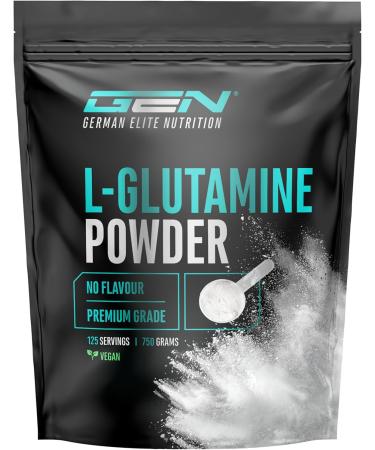 L -glutamine powder - 750 g - Premium: Pure & Ultrafine L -Glutamine - 100% Micronized L -glutamine amino acid - ill -flavoured neutral - laboratory test - high -dose - vegan - Buy Online on GoSupps.com
