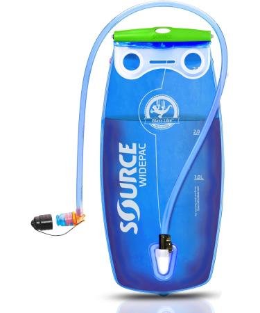 Source Water Container Widepac Transparent/Blue 3 Liter Single