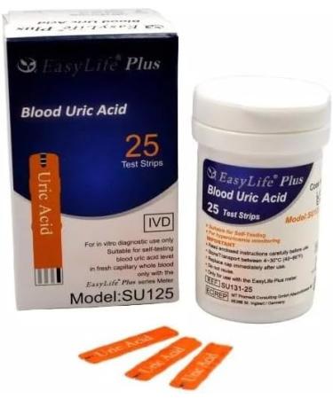 ValueMed Specialists in Diagnostic Healthcare EasyLife Uric Acid Test-Strips - 25 Strip Pack