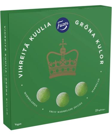 Fazer Green Fruit Jellies Finnish Christmas Sweets (500g)