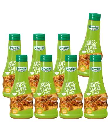 Developy Sweet Sauer Sauce-8x250 ml) Squeeze bottle-Developer Saucen-Original Developer recipe-without the addition of preservatives and flavor enhancers-sweet and sour sauce
