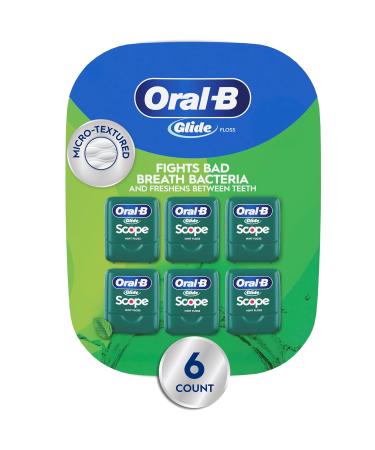 Glide Oral-B Dental Floss, Scope Flavor, 40m (Pack of 6) 6 Count (Pack of 1) - Buy Online on GoSupps.com