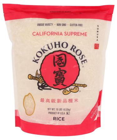 Kokuho Rose Rice, 10-Pound 10 Pound (Pack of 1)