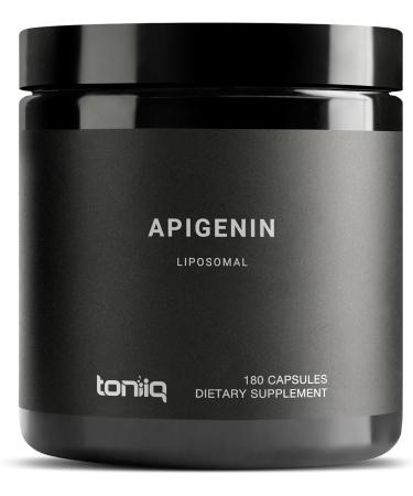 Toniiq Ultra High Strength Apigenin - 100mg Concentrated Formula - 98%+ Highly Purified - 180 Vegetarian Capsules