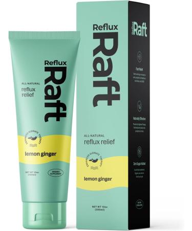 REFLUXRAFT: Natural Heartburn Acid Reflux Support Supplement for GERD Relief LPR Indigestion. Natural Alginate Therapy. 47 Servings Per Bottle. Lemon Ginger Flavored. (1 Bottle) 8 Ounce (Pack of 1) packaging may vary  - Buy Online on GoSupps.com