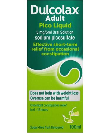 Dulcolax Adult Pico Liquid - Constipation Relief Laxative 5mg/5ml Sodium Picosulfate Liquid oral solution - 100ml