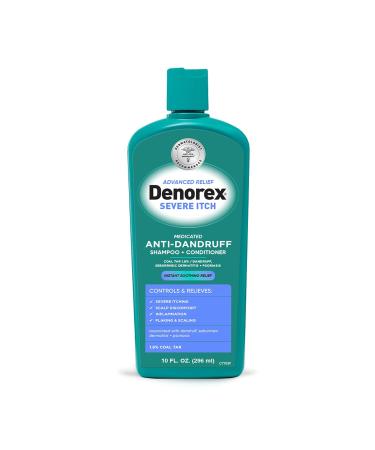 Denorex Therapeutic Dandruff Shampoo + Conditioner Maximum Itch Relief 10 oz (Pack of 2)