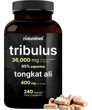 Natur bell - Tribulus Terrestris 36,000mg with Tongkat Ali 400mg Per Serving for Men -  240 Capsules Non-GMO, No Gluten - Buy Online on GoSupps.com