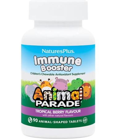 Nature's Plus Source of Life Animal Parade Kids Immune Booster Natural Tropical Berry Flavor 90 Animals