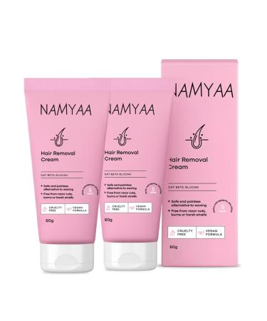 Hair Removal Cream for Intimate Skin with Free Vitamin C Serum 60 gram Pack of 2