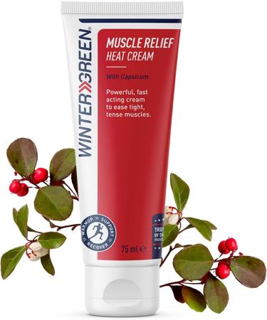 Wintergreen Pain Relief Heat Cream for Muscles 2.5 Fl Oz (Pack of 1)