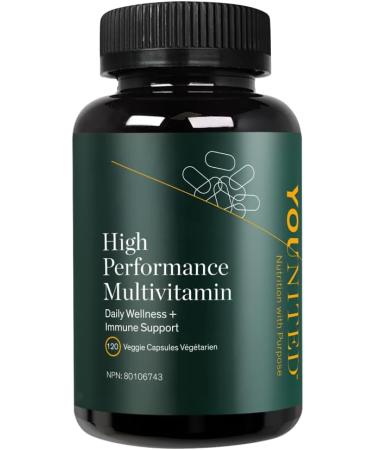 Younited High Performance Multivitamins | Advanced Daily Dietary Supplement for Boosted Performance | Mens Multivitamin & Womens Multivitamin | Antioxidant Supplement with Vitamins and Minerals for Immune Support (120 Capsules)