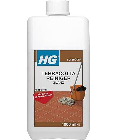 Hg Terracotta cleaner shine perfect for the regular cleaning of all cotto bows spreads a wonderfully fresh fragrance 1 l gloss cleaner