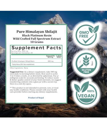 Holistic Bin Himalayan Shilajit Resin | Black Platinum | Rich in Fulvic & Humic Acid, Minerals | Easy Mixing | With Spoon - Buy Online on GoSupps.com