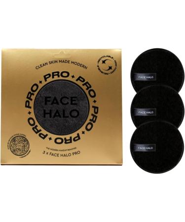 Face Halo | Reusable Makeup Remover Pads, Round Makeup Remover Pads for Heavy Makeup & Masks - Microfiber Makeup Remover Wipes for Mascara, Eye Shadow, Foundation (PRO)