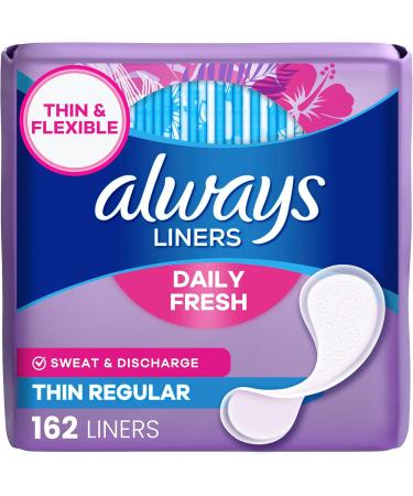 Always Thin Daily Wrapped Liners Unscented 162 count - Buy Online on GoSupps.com
