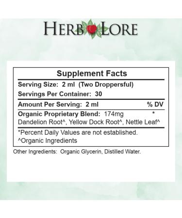 Herb Lore Iron Tonic Tincture - 2 oz - Non-Constipating Iron Boosting Supplement for Kids & Adults - Buy Online on GoSupps.com