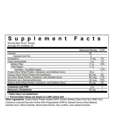 Biopharma Scientific NanoPro Immune Whey Protein Powder | Vanilla Bean | 30 Servings | Colostrum, Iron, Calcium | Grass Fed Cows | PRP Immune Support - Buy Online on GoSupps.com