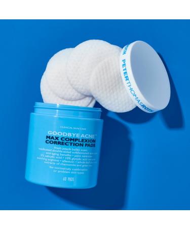 Shop Peter Thomas Roth Goodbye Acne Max Complexion Correction Pads - 60 pads Online - Best Price & International Shipping - Buy Online on GoSupps.com