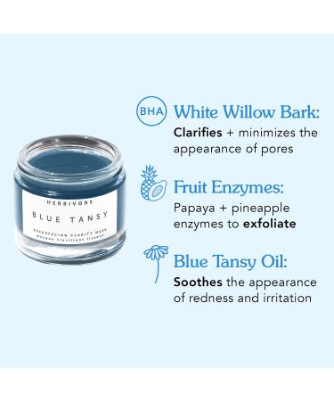 Shop Herbivore Blue Tansy BHA and Enzyme Pore Refining Mask - 2 oz/ 60 mL Online - Best Price & International Shipping - Buy Online on GoSupps.com