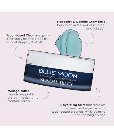 Shop Sunday Riley Blue Moon Clean-Rinse Cleansing Balm - 3.4 oz/ 100 g Online - Best Price & International Shipping - Buy Online on GoSupps.com