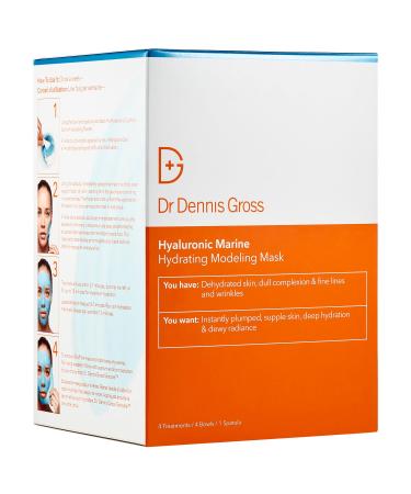 Shop Dr. Dennis Gross Skincare Hyaluronic Marine Hydrating Modeling Mask - 4 treatments Online - Best Price & International Shipping - Buy Online on GoSupps.com