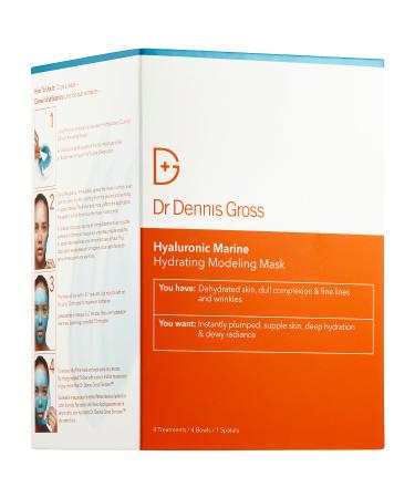 Shop Dr. Dennis Gross Skincare Hyaluronic Marine Hydrating Modeling Mask - 4 treatments Online - Best Price & International Shipping - Buy Online on GoSupps.com