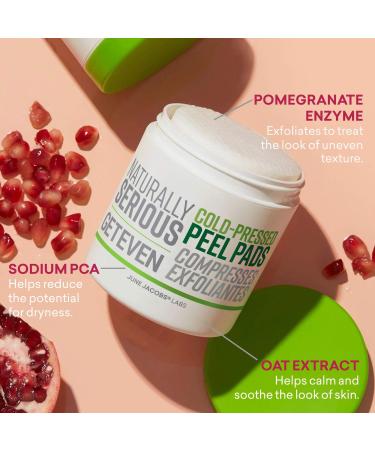 Shop Naturally Serious Get Even Cold-Pressed Peel Pads - 60 pads Online - Best Price & International Shipping - Buy Online on GoSupps.com