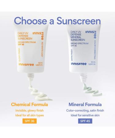 Shop innisfree Daily UV Defense Invisible Broad Spectrum SPF 36 Sunscreen - 1.69 oz / 50 ml Online - Best Price & International Shipping - Buy Online on GoSupps.com