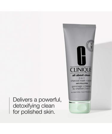 Shop CLINIQUE All About Clean 2-in-1 Charcoal Face Mask + Scrub - 3.4 oz/ 100 mL Online - Best Price & International Shipping - Buy Online on GoSupps.com