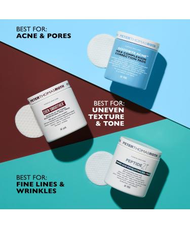 Shop Peter Thomas Roth Even Smoother Glycolic Retinol Resurfacing Peel Pads Online - Best Price & International Shipping - Buy Online on GoSupps.com